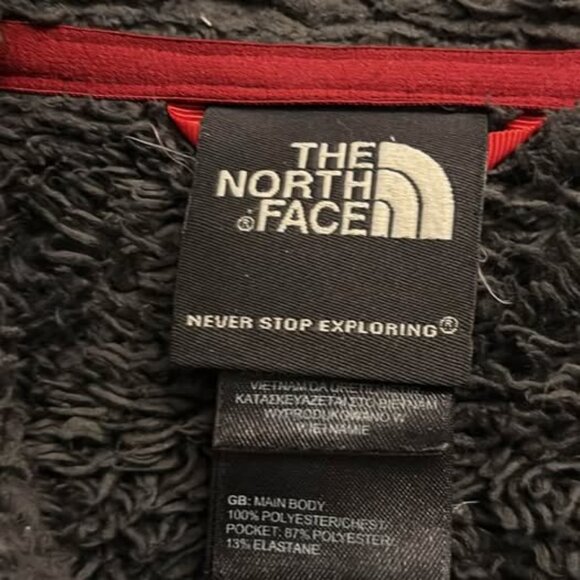 The North Face Men's Red Chimborazo Full-Zip Sherpa Lined Fleece Jacket, Size XL - Picture 3 of 6